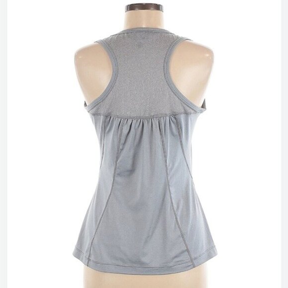 Athleta Womens Sz Small Heathered Gray Racerback Workout Activewear Tank Top - Picture 2 of 8